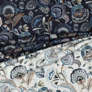 CANVAS DIGITAL PAISLEY OFF WHITE BLUE (thumbnail) #2
