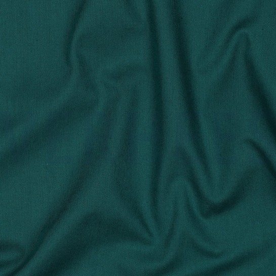 BAUMWOLLE POPELINE DUNKELCYAN #7