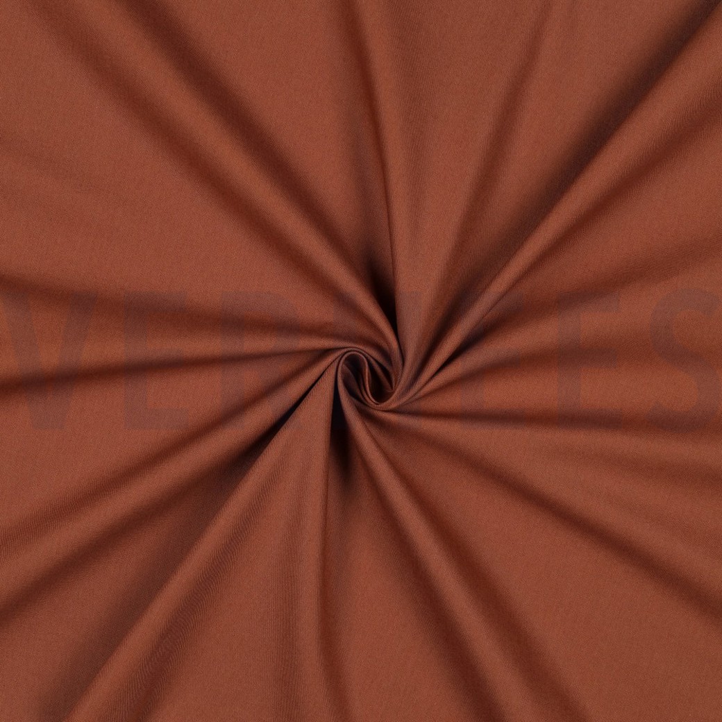 COTTON POPLIN DARK COGNAC #2