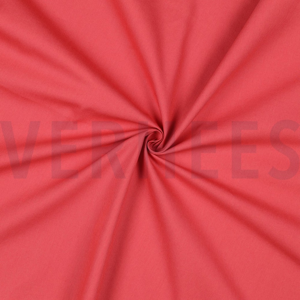 COTTON POPLIN DARK CORAL #2