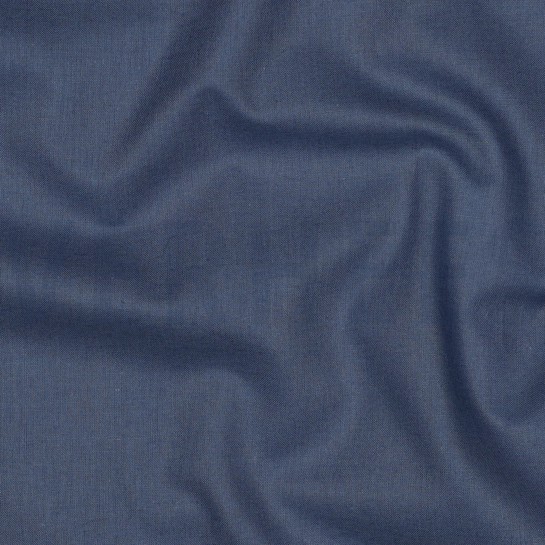 KATOEN POPLIN JEANSBLAUW #7