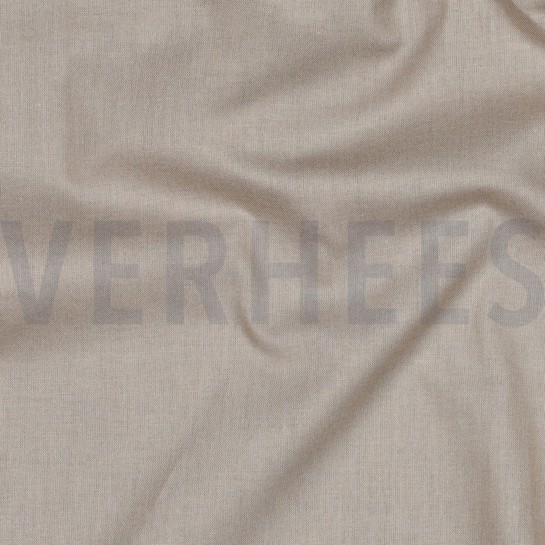 BAUMWOLLE POPELINE DUNKELBEIGE #7