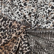 POPLIN DIGITAL ANIMAL SKIN OFF WHITE BROWN (thumbnail) #2