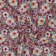 POPLIN DIGITAL FLOWERS MAUVE (thumbnail) #2