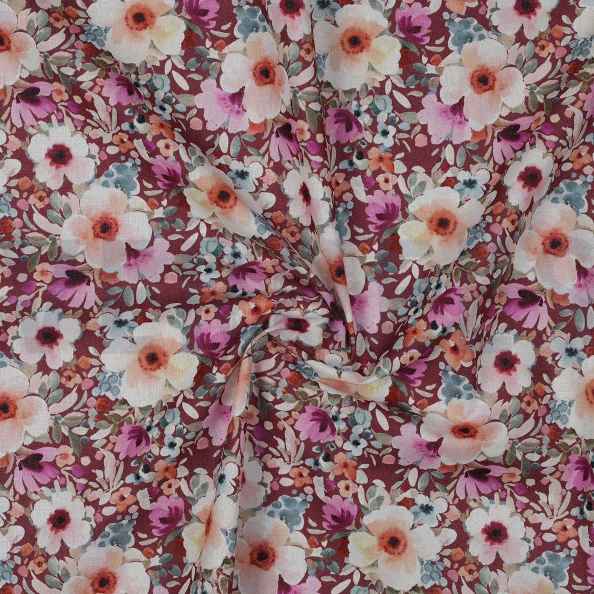 POPLIN DIGITAL FLOWERS MAUVE (high resolution) #2