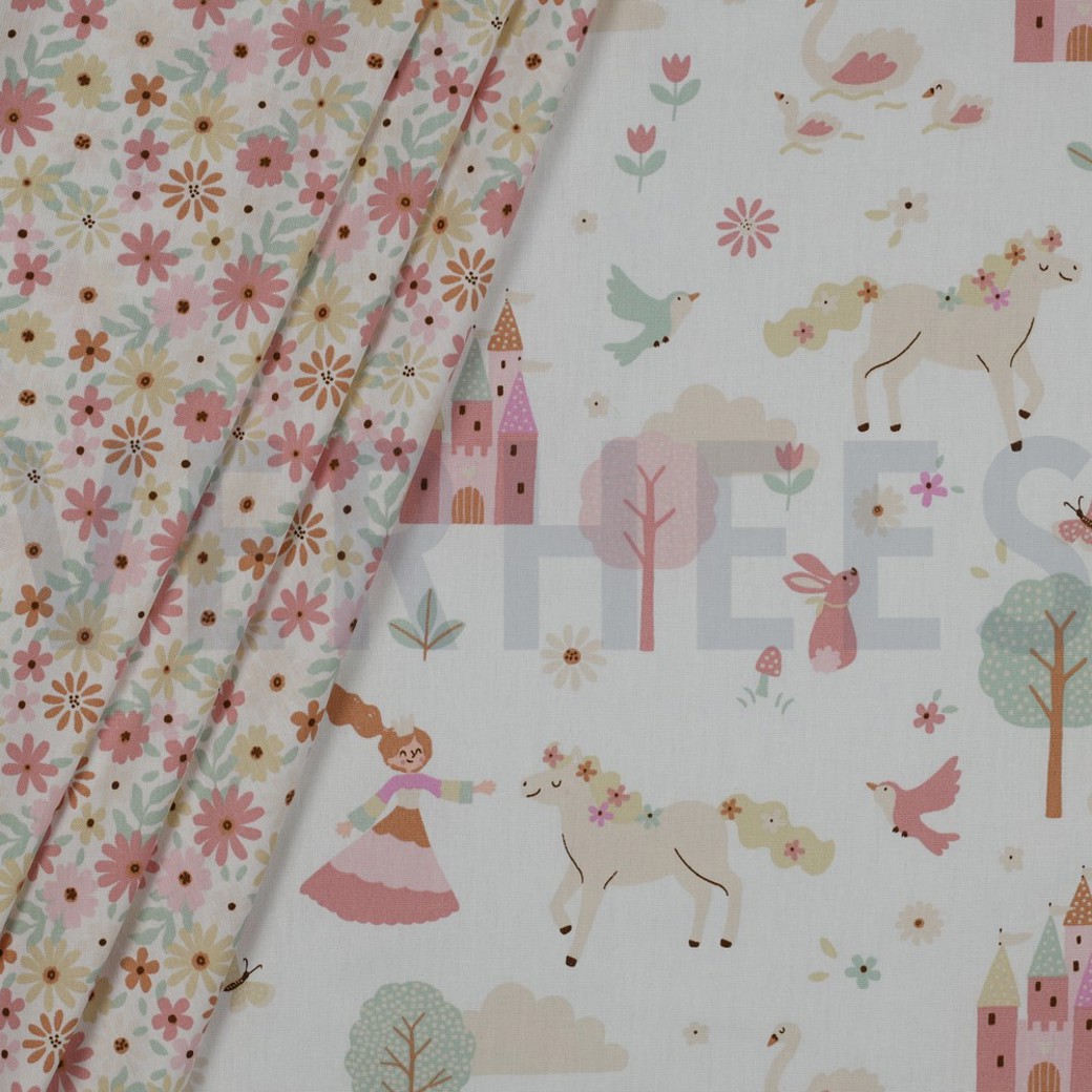 POPLIN CASTLES WHITE #2