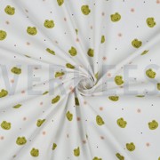 POPLIN GOTS FROGS WHITE (thumbnail) #2