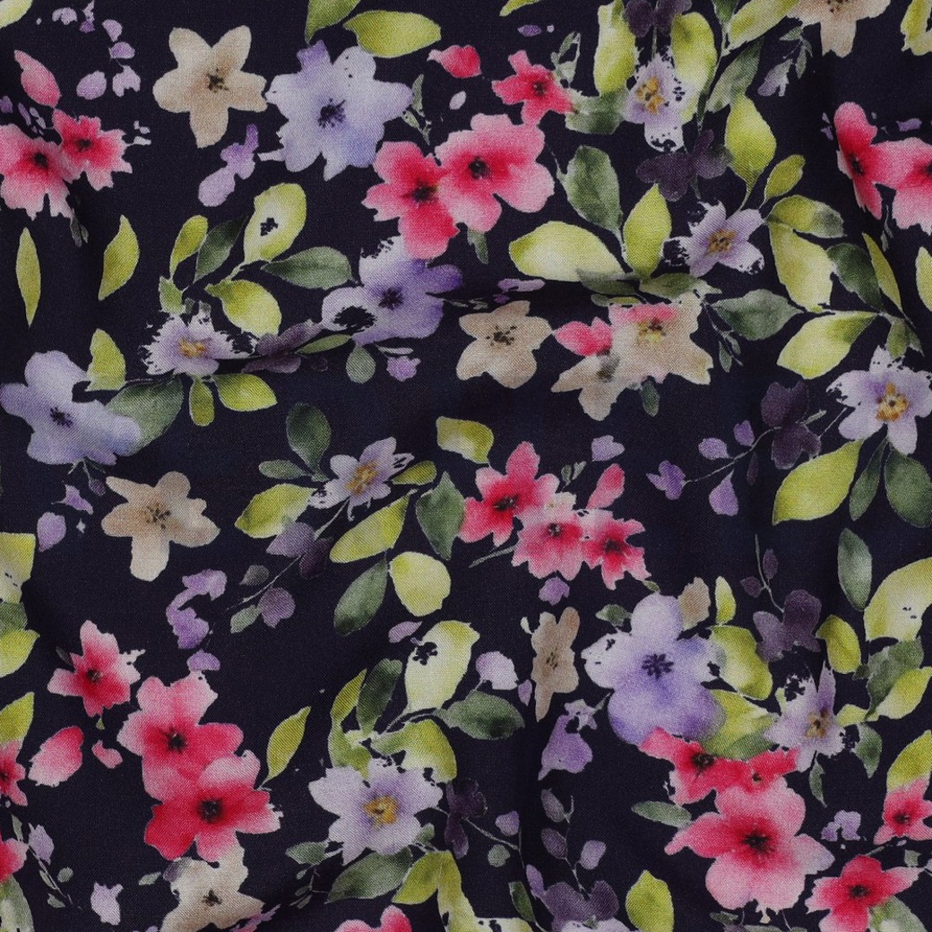 RADIANCE DIGITAL FLOWERS NAVY #2