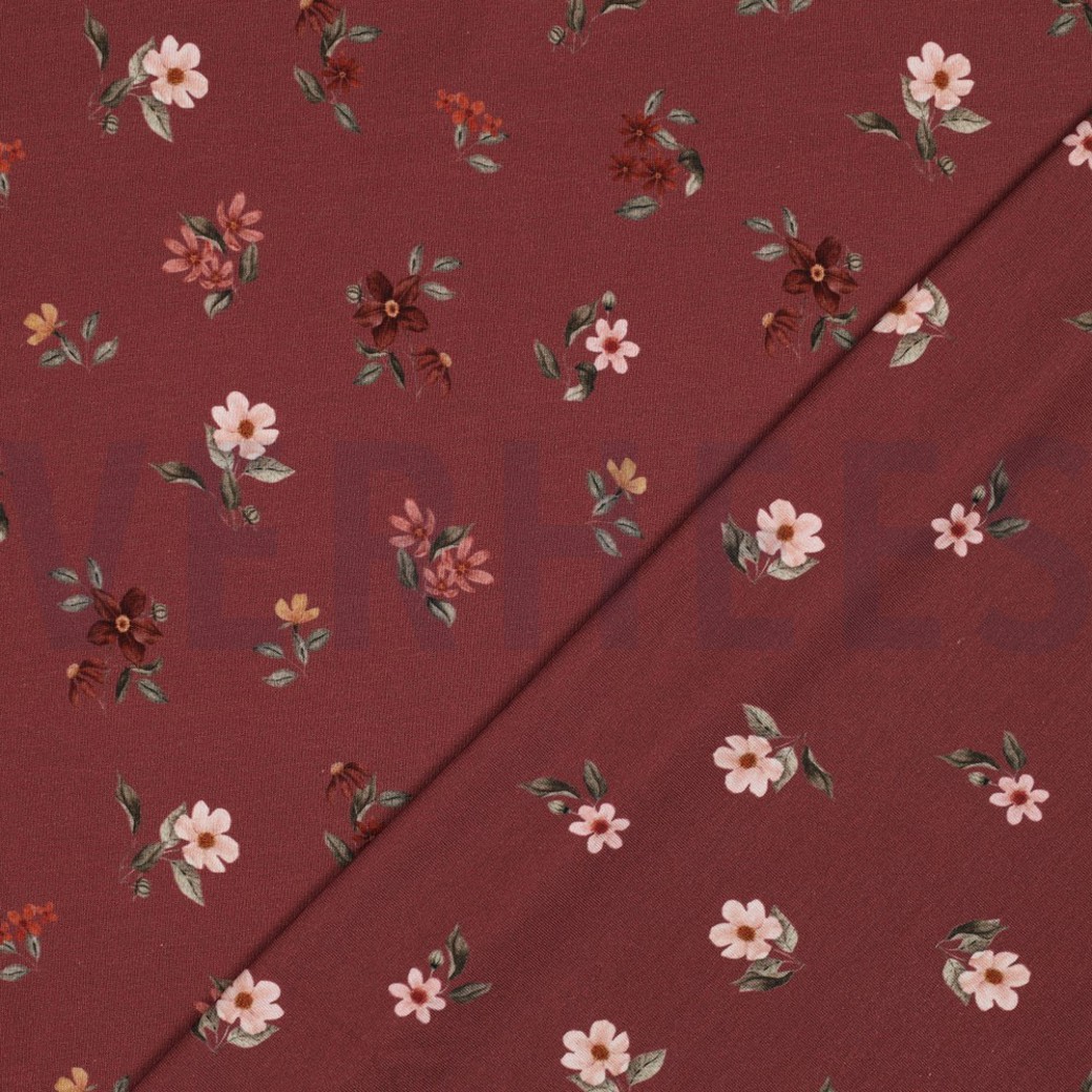JERSEY DIGITAL GOTS FLOWERS ROUGE #2