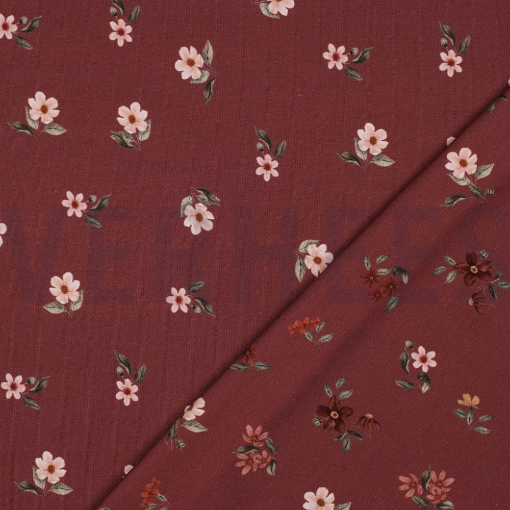 JERSEY DIGITAL GOTS FLOWERS ROUGE #2