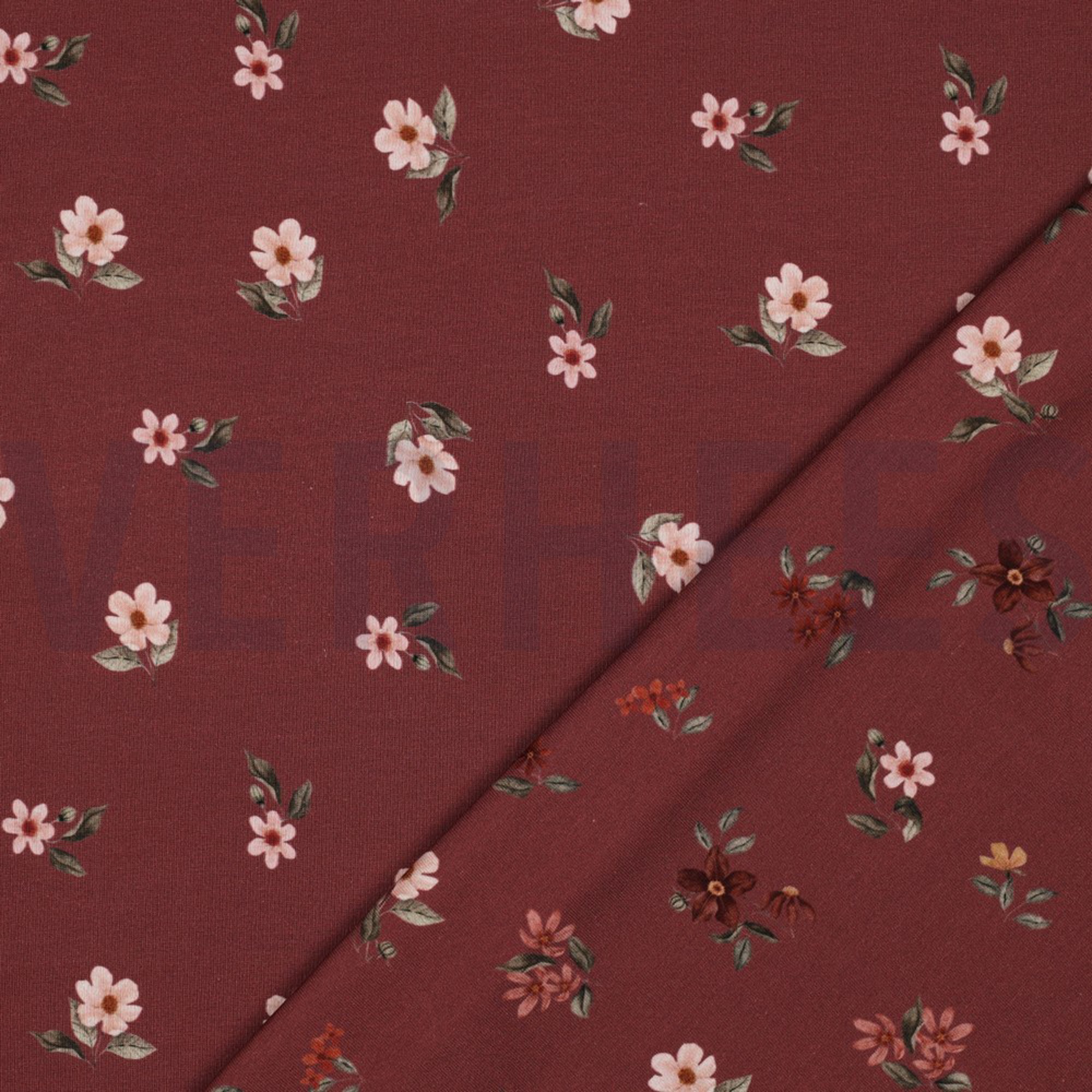 JERSEY DIGITAL GOTS FLOWERS ROUGE (high resolution) #2