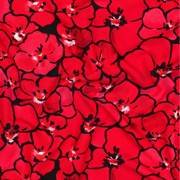 VISCOSE JERSEY DIGITAL FLOWERS RED (thumbnail) #2
