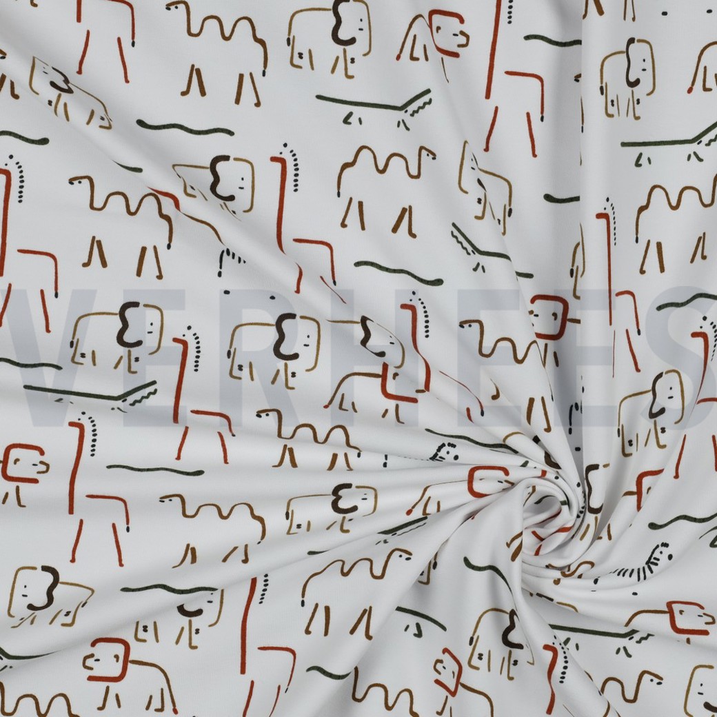 SOFT SWEAT SAFARI ANIMALS OFF WHITE #2
