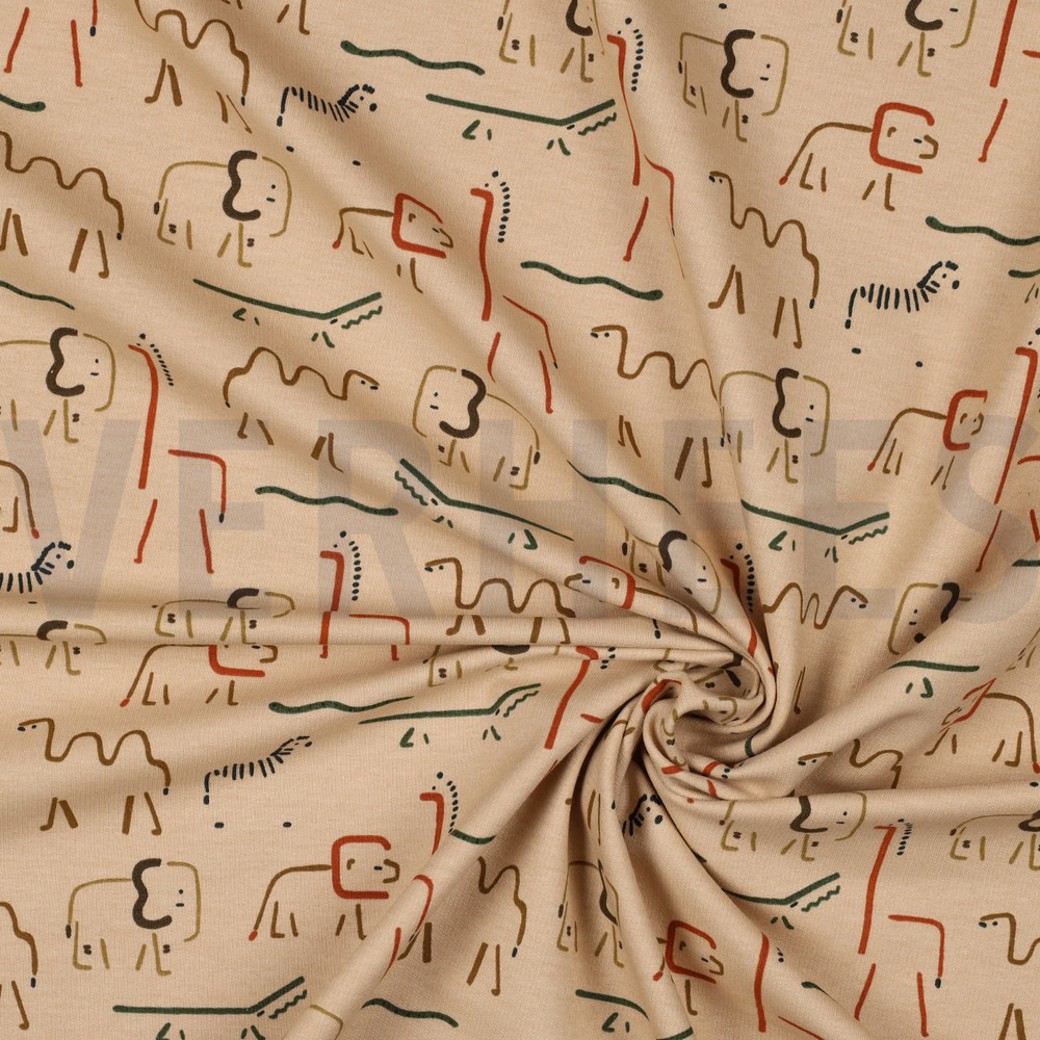 SOFT SWEAT SAFARI ANIMALS SAND #2
