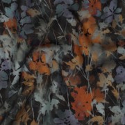 VISCOSE SATIN DIGITAL FLOWERS BLACK (thumbnail) #2