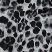 VISCOSE SATIN DIGITAL ANIMAL SKIN BLACK (thumbnail) #2