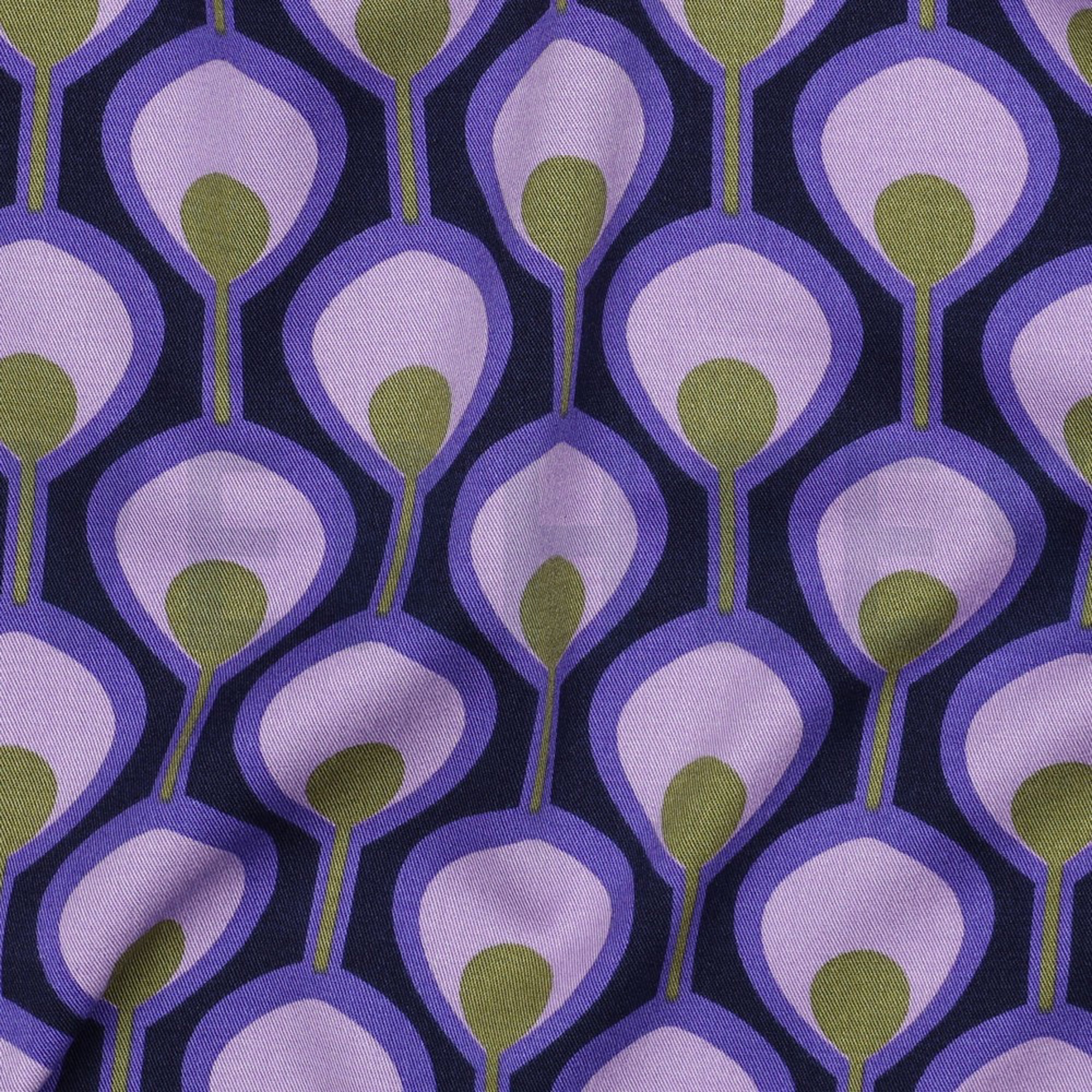ROSELLA STRETCH ABSTRACT DARK PURPLE (high resolution) #2
