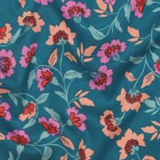 ROSELLA STRETCH FLOWERS PETROL (thumbnail) #2