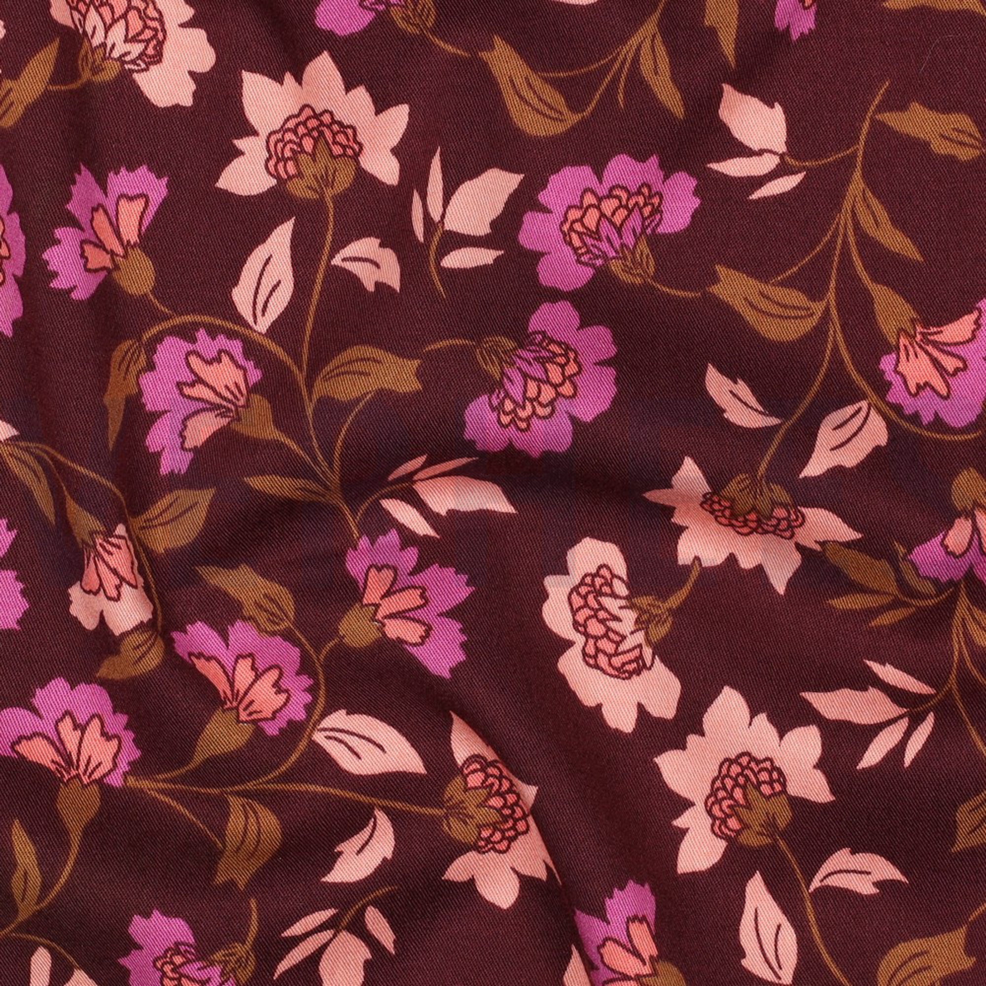 ROSELLA STRETCH FLOWERS BORDEAUX (high resolution) #2