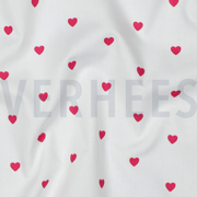 FINE POPLIN HEARTS WHITE / FUCHSIA (thumbnail) #2