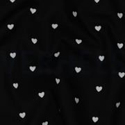 FINE POPLIN HEARTS BLACK / WHITE (thumbnail) #2