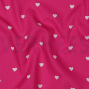 FINE POPLIN HEARTS FUCHSIA / WHITE (thumbnail) #2