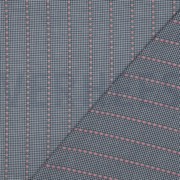 COTTON JACQUARD FLOWERS BLUE / WHITE (thumbnail) #2