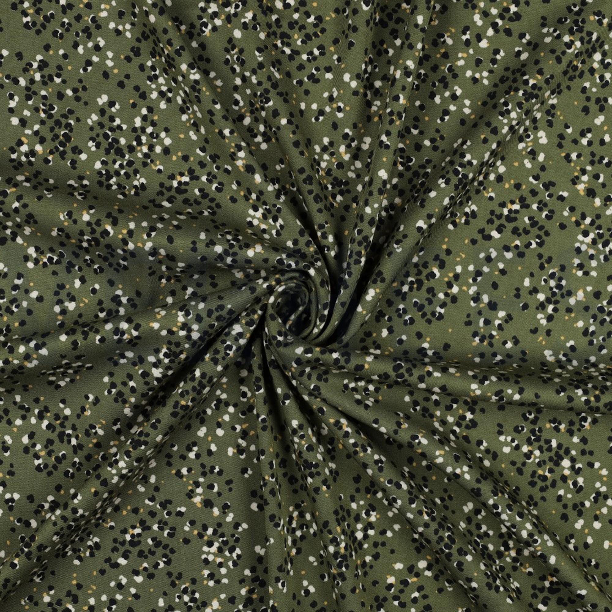ROSELLA STRETCH DOTS MOSS GREEN (high resolution) #2