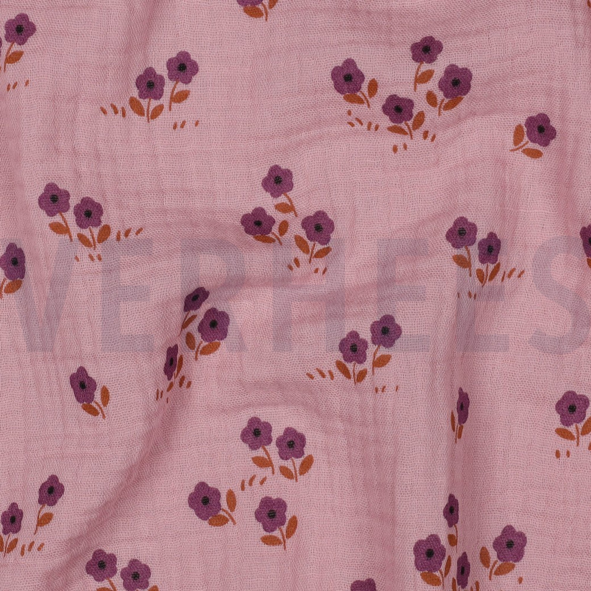 DOUBLE GAUZE FLOWERS MAUVE (high resolution) #2