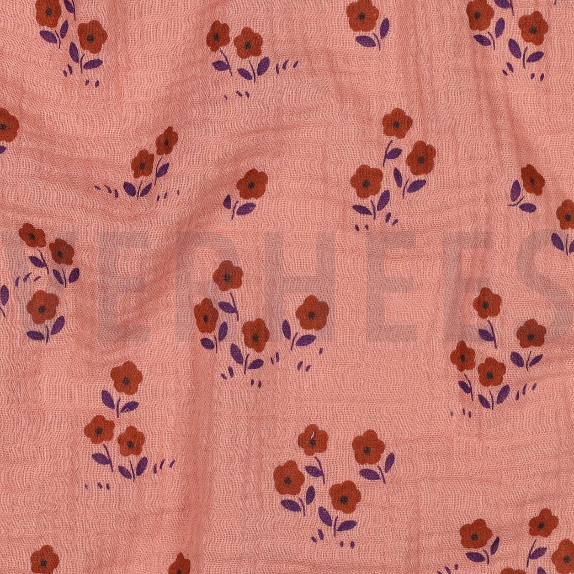 DOUBLE GAUZE FLOWERS PEACH (high resolution) #2