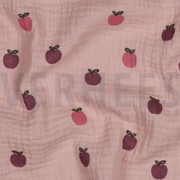 DOUBLE GAUZE FRUITS SOFT ROSE (thumbnail) #2