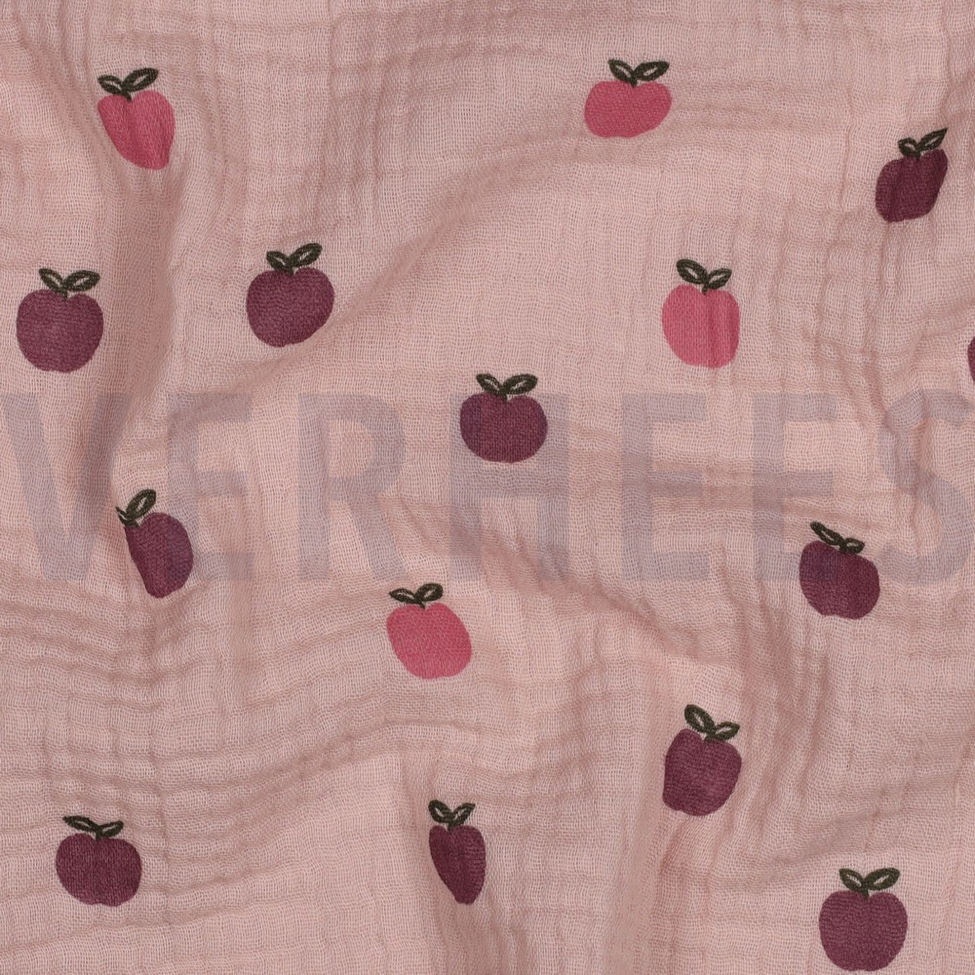 DOUBLE GAUZE FRUITS SOFT ROSE (high resolution) #2