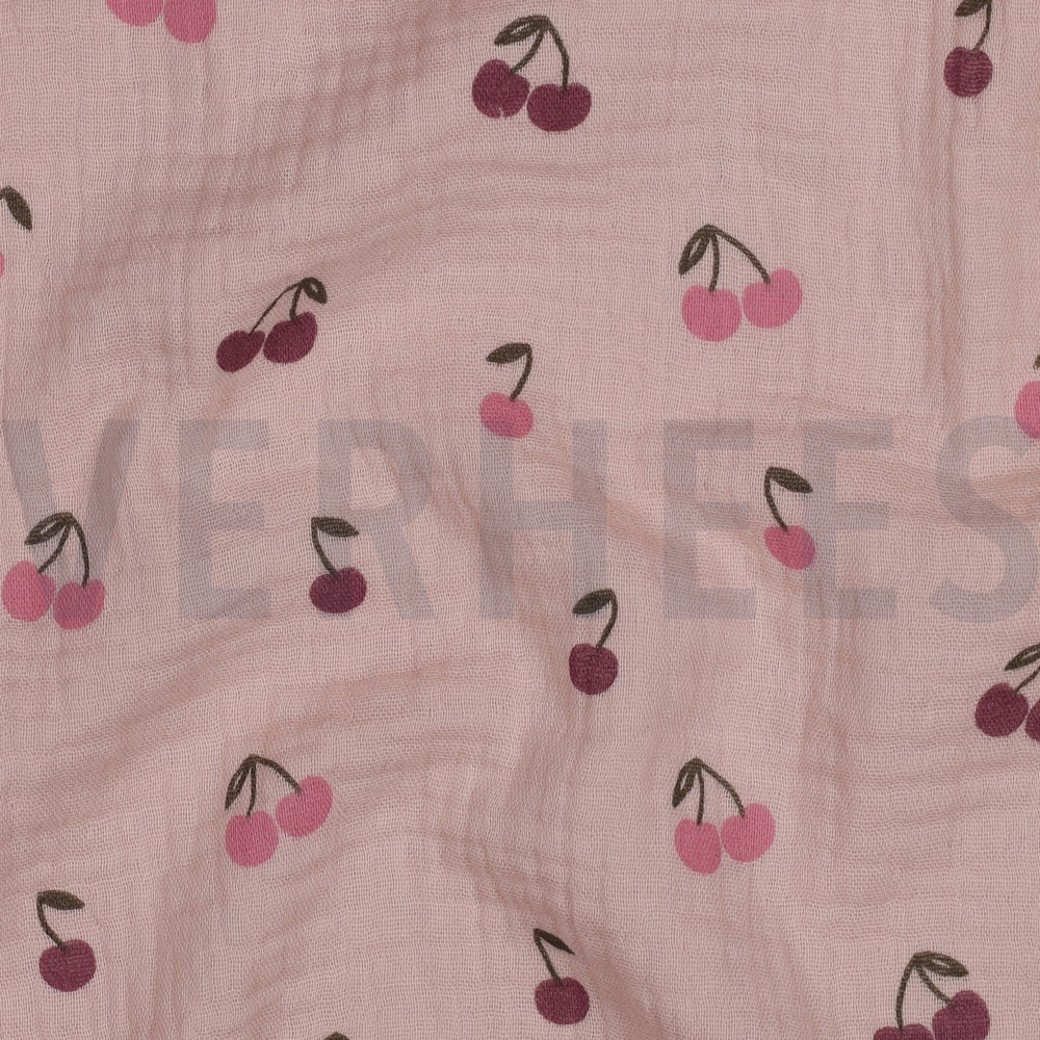 DOUBLE GAUZE FRUITS SOFT ROSE #2