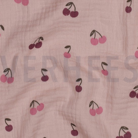 DOUBLE GAUZE FRUITS SOFT ROSE #7