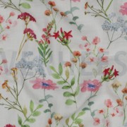 DOUBLE GAUZE DIGITAL FLOWERS WHITE (thumbnail) #2
