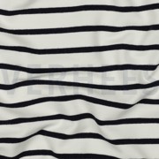 FRENCH TERRY STRIPE ECRU/NAVY (thumbnail) #2