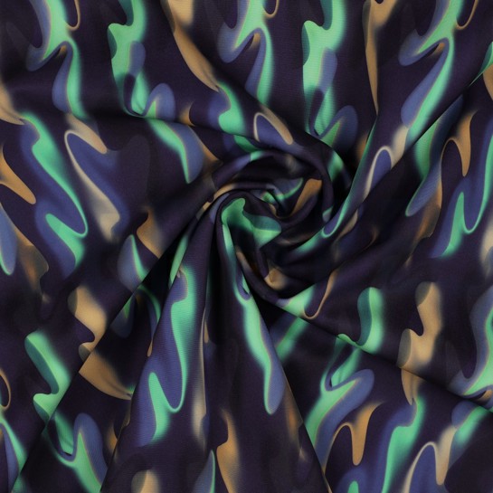 SOFTSHELL DIGITAL WELLEN DUNKELVIOLETT #7