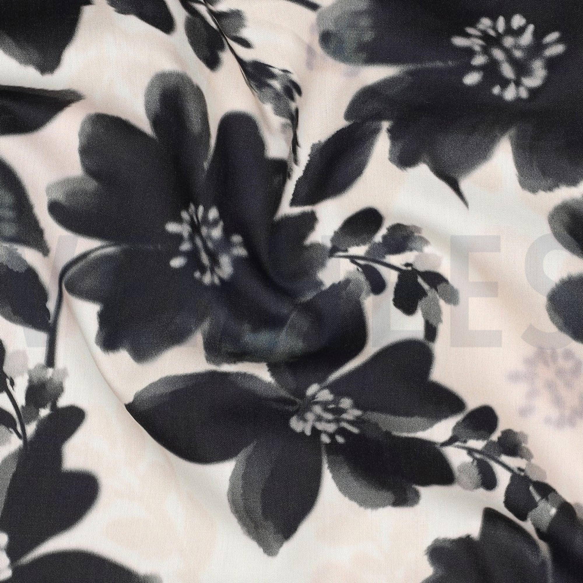 COTTON VISCOSE DIGITAL FLOWERS WHITE (high resolution) #2
