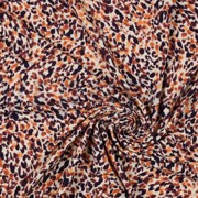 LINEN JERSEY DIGITAL LEOPARD PRINT NATURAL ORANGE (thumbnail) #2