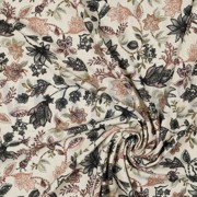 LINEN JERSEY DIGITAL FLOWERS GREY (thumbnail) #2