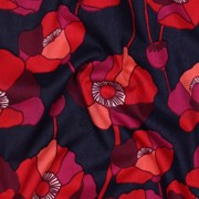 COTTON VISCOSE FLOWERS NAVY (thumbnail) #2