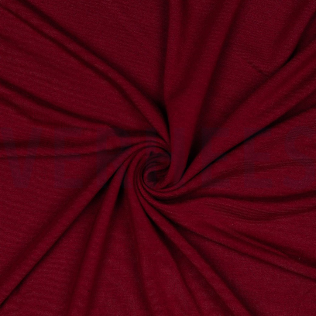 TENCEL™ MODAL JERSEY DARK RED #2