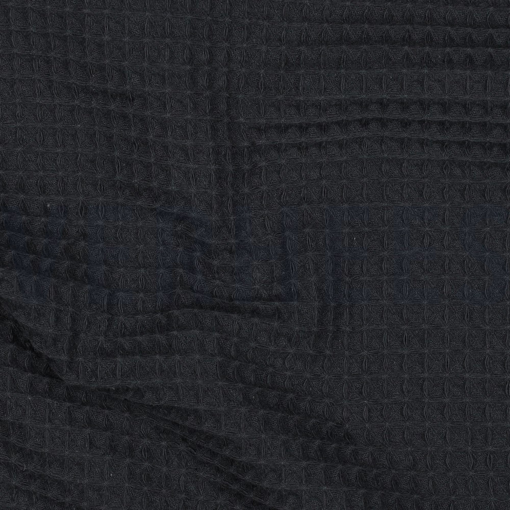 COTTON WAFFLE BLACK (high resolution) #2