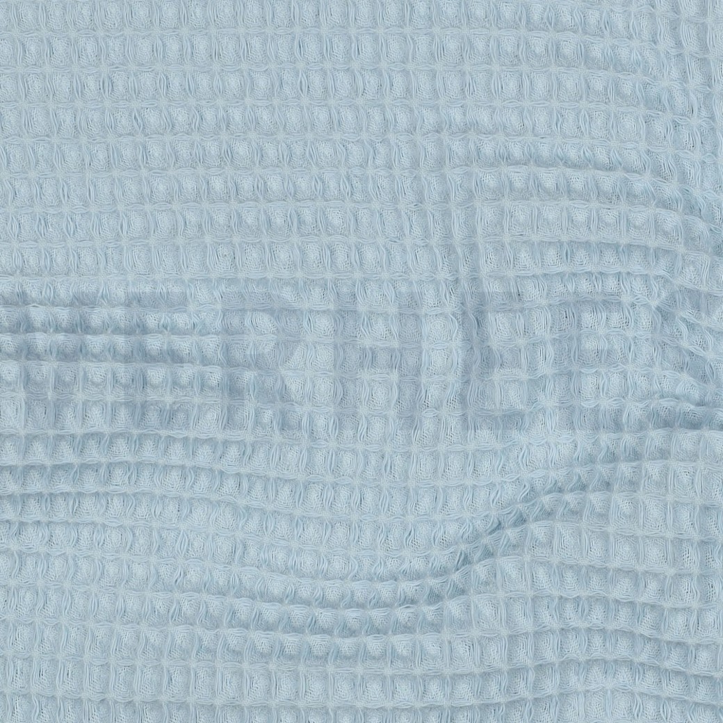 COTTON WAFFLE LIGHT BLUE #2