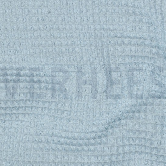 BAUMWOLLE WAFFEL HELLBLAU #7