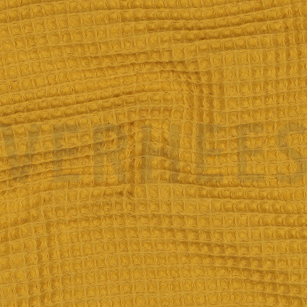 COTTON WAFFLE OCHRE #2