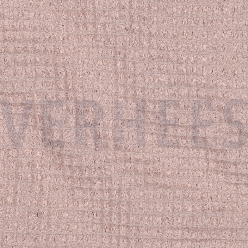 COTTON WAFFLE BLEACHED ROSE #2