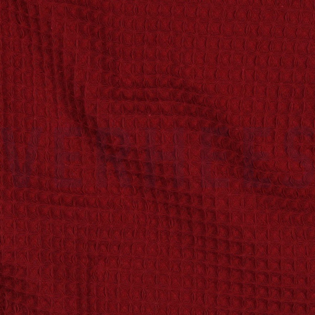 COTTON WAFFLE BORDEAUX #2