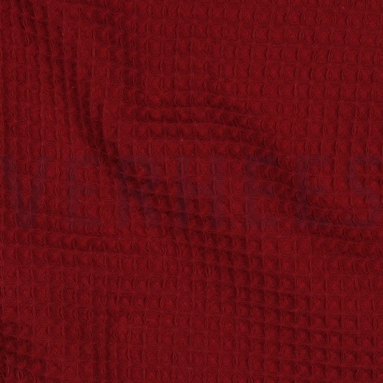 COTTON WAFFLE BORDEAUX #7