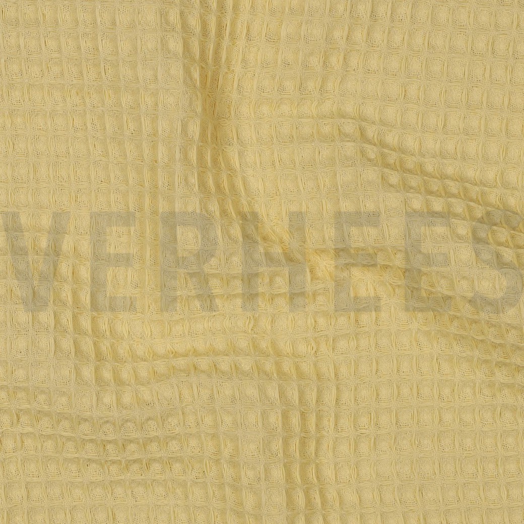 COTTON WAFFLE SOFT YELLOW #2